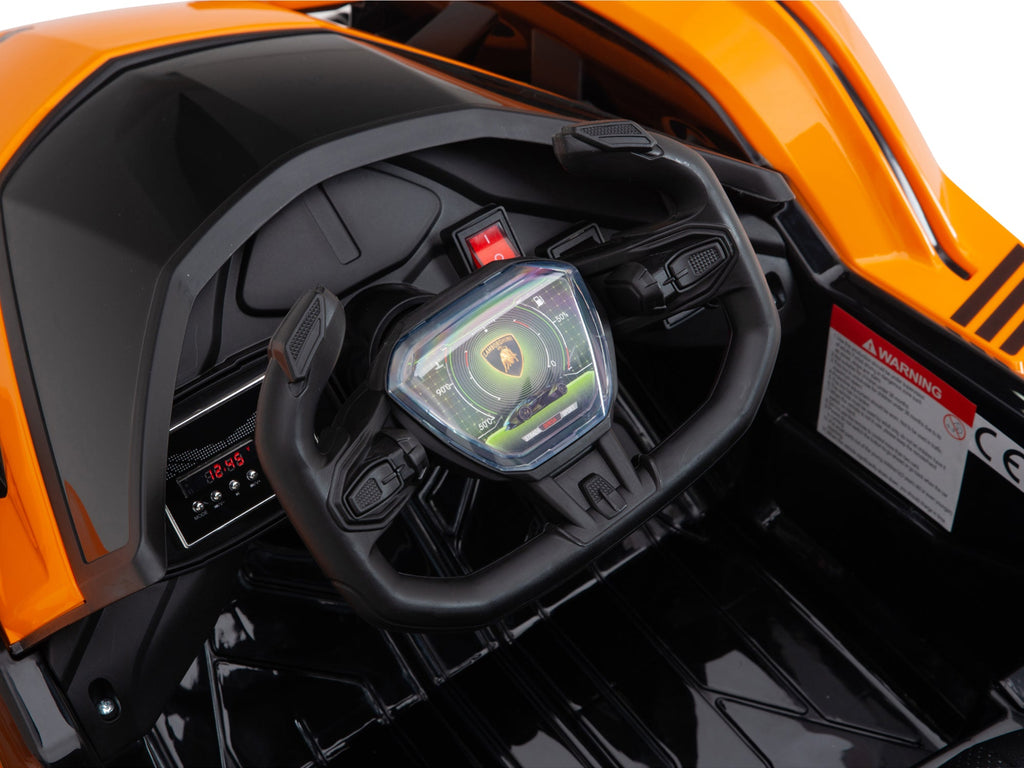 Lamborghini V12 Vision GT Kids Ride On Car with Remote Control - Orange