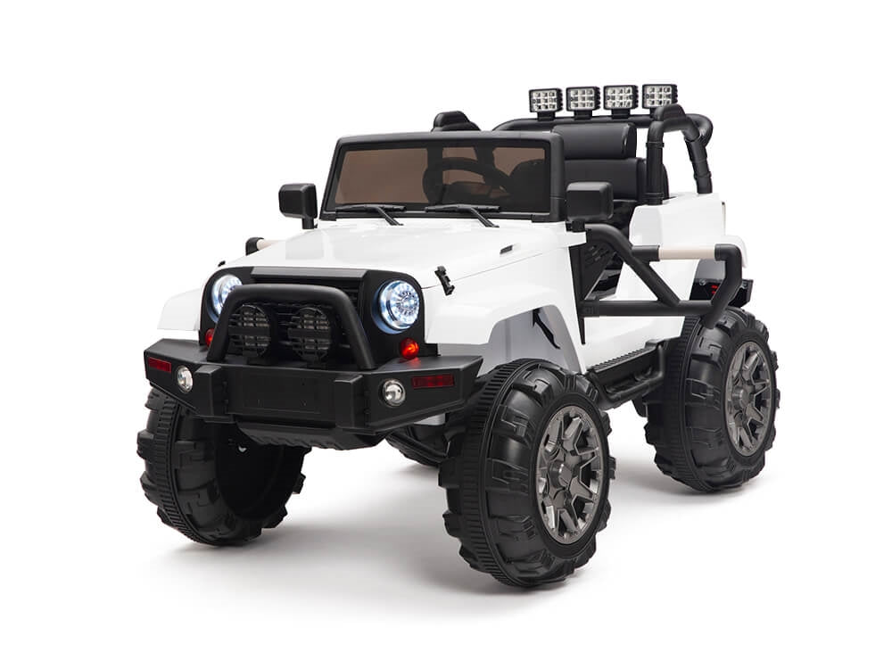 Kids 12V Electric Ride On Truck with RC / Remote Control - White