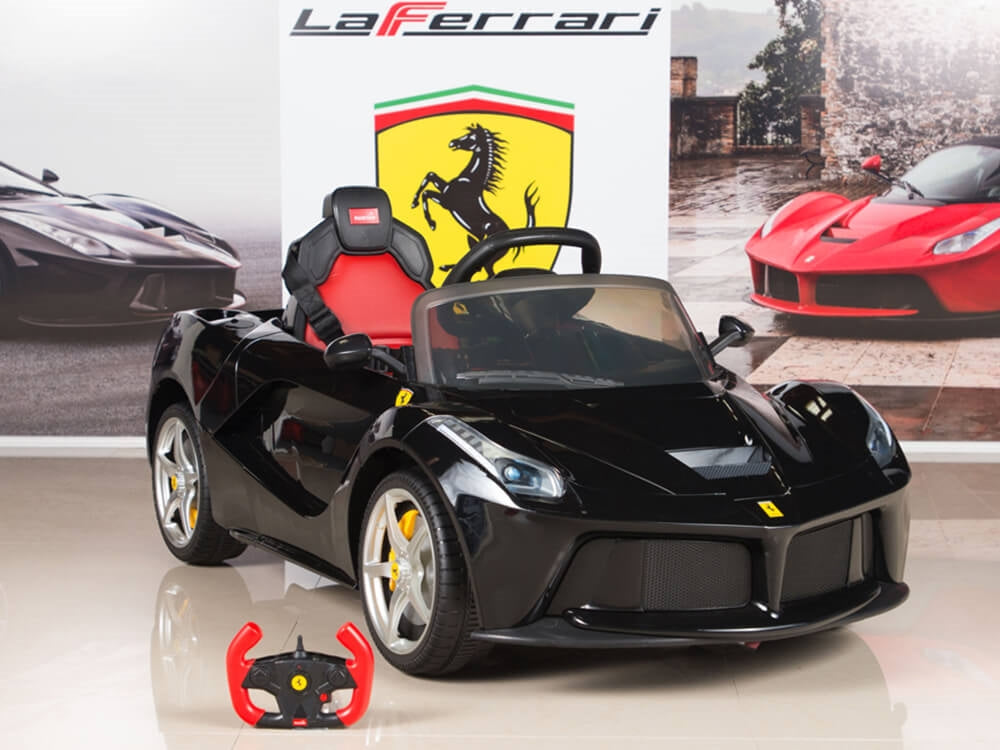 Ferrari 12V LaFerrari Kids Electric Ride On Car with MP3 and Remote Control - Black