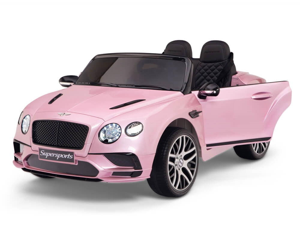 12V Bentley Continental Supersports Kids Battery Operated Ride On Car with Remote - Pink