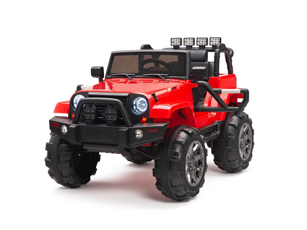 Kids 12V Battery Powered Ride On Truck with Big Wheels RC / Remote Control - Red