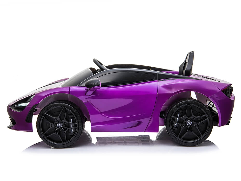McLaren 720S 12V Kids Electric Ride On Car w/ Remote Control - Painted Purple
