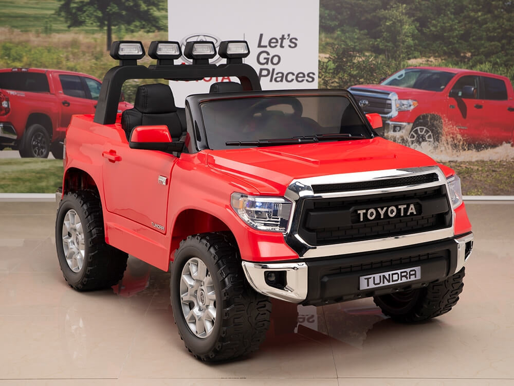 12V Kids Battery Powered Remote Control SPECIAL EDITION Toyota Tundra Ride On Truck - Red