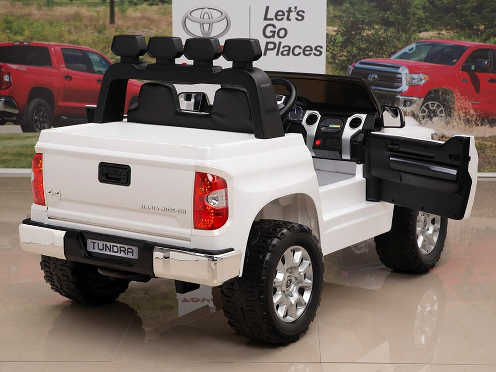 12V Kids Battery Powered Remote Control SPECIAL EDITION Toyota Tundra Ride On Truck - White