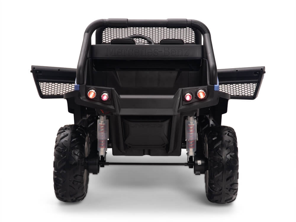 24V Mercedes Benz UNIMOG Kids Ride On UTV with Remote - Blue