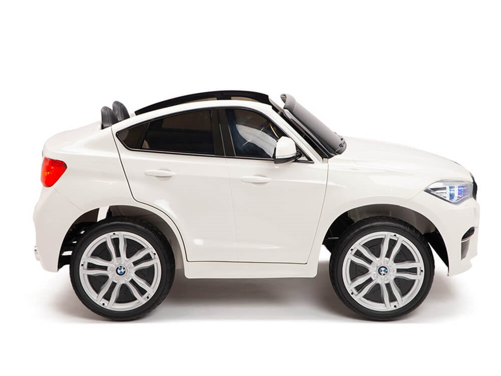 Two Seat BMW X6M Kids 12V Ride On Car with Remote - White