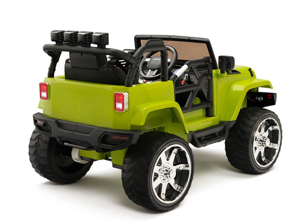 12V Kids Battery Operated Ride On Truck with EVA Wheels and Remote Control - Green