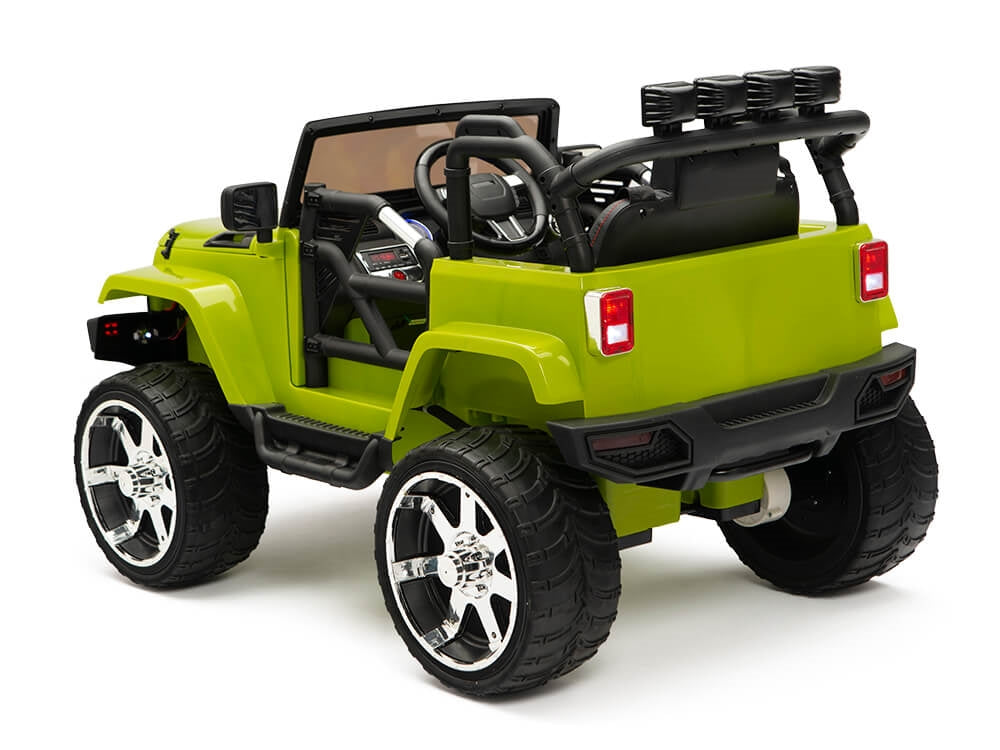 12V Kids Battery Operated Ride On Truck with EVA Wheels and Remote Control - Green