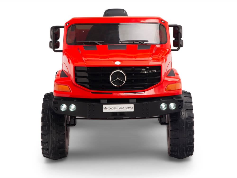 12V Mercedes-Benz Zetros Kids Electric Ride On Truck with Remote Control - Red