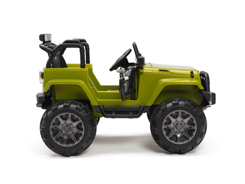 12V MP3 Kids Ride on Truck R/C Remote Control, Lights Radio and Tunes - Green