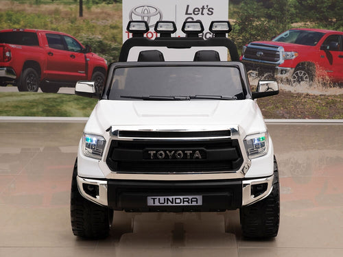 12V Kids Battery Powered Remote Control SPECIAL EDITION Toyota Tundra Ride On Truck - White