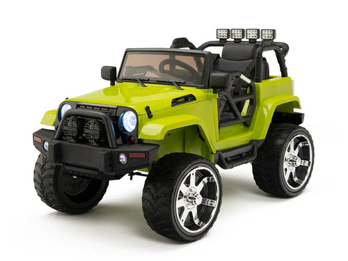 12V Kids Battery Operated Ride On Truck with EVA Wheels and Remote Control - Green