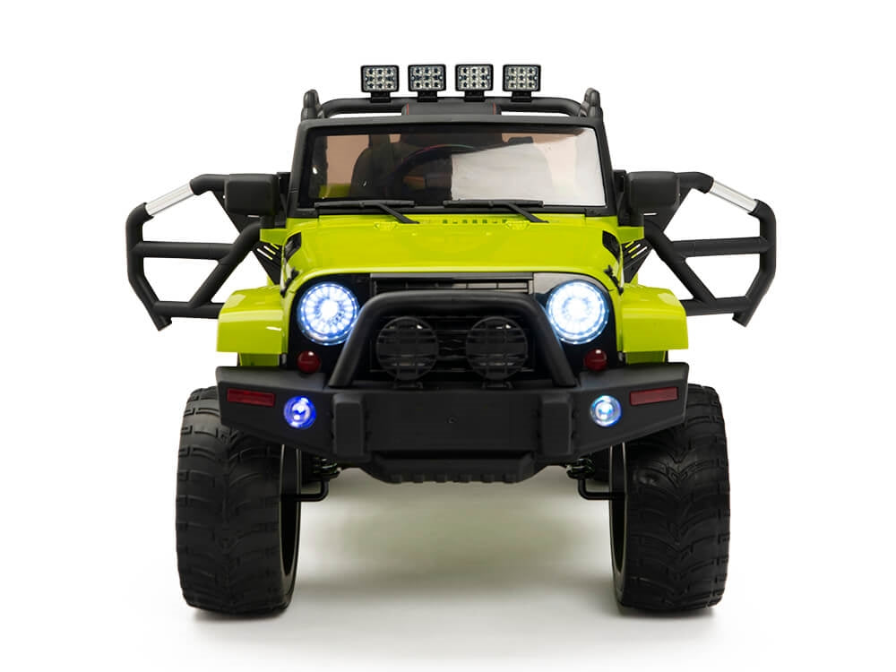 12V Kids Battery Operated Ride On Truck with EVA Wheels and Remote Control - Green