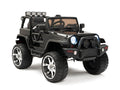 4WD Kids Battery Operated Ride On Truck with EVA Wheels and Remote Control - Black