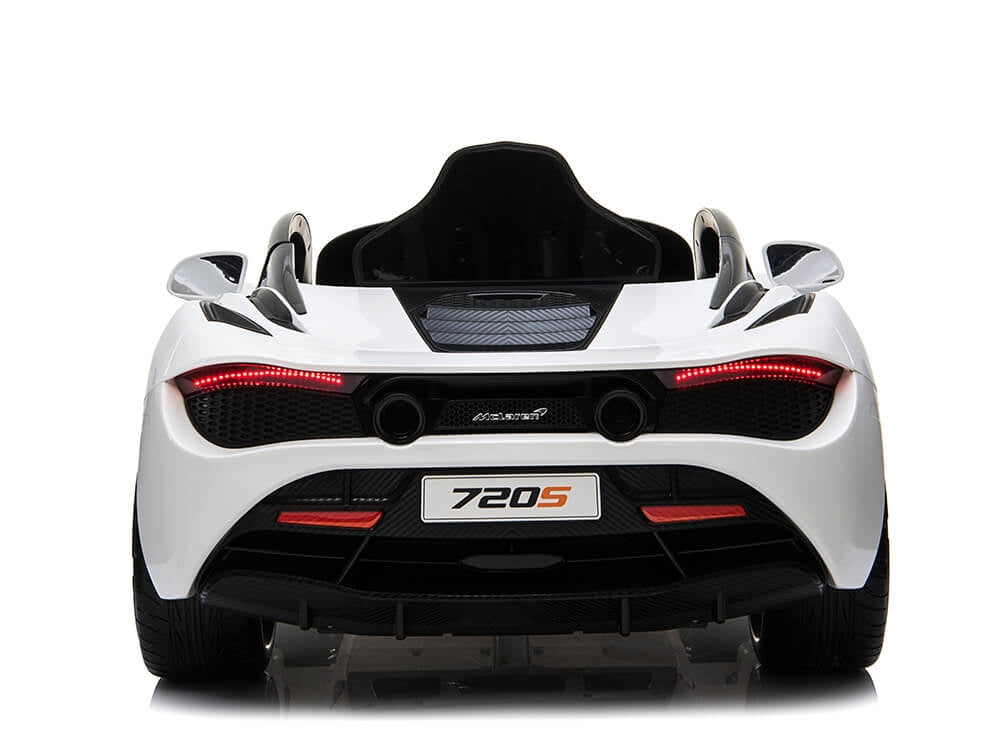 McLaren 720S 12V Kids Electric Ride On Car w/ Remote Control - Painted White
