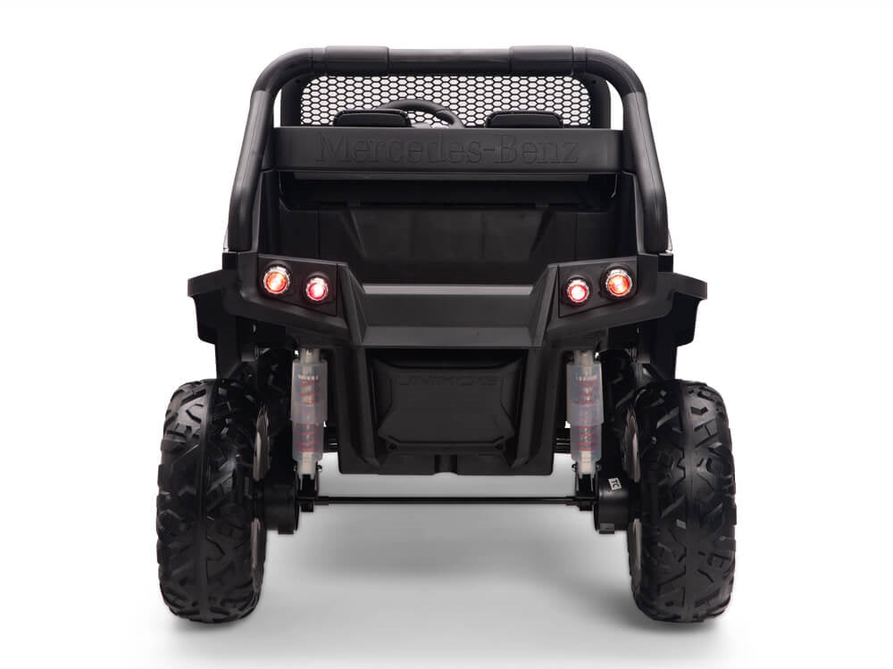 24V Mercedes Benz UNIMOG Kids Ride On UTV with Remote - Black