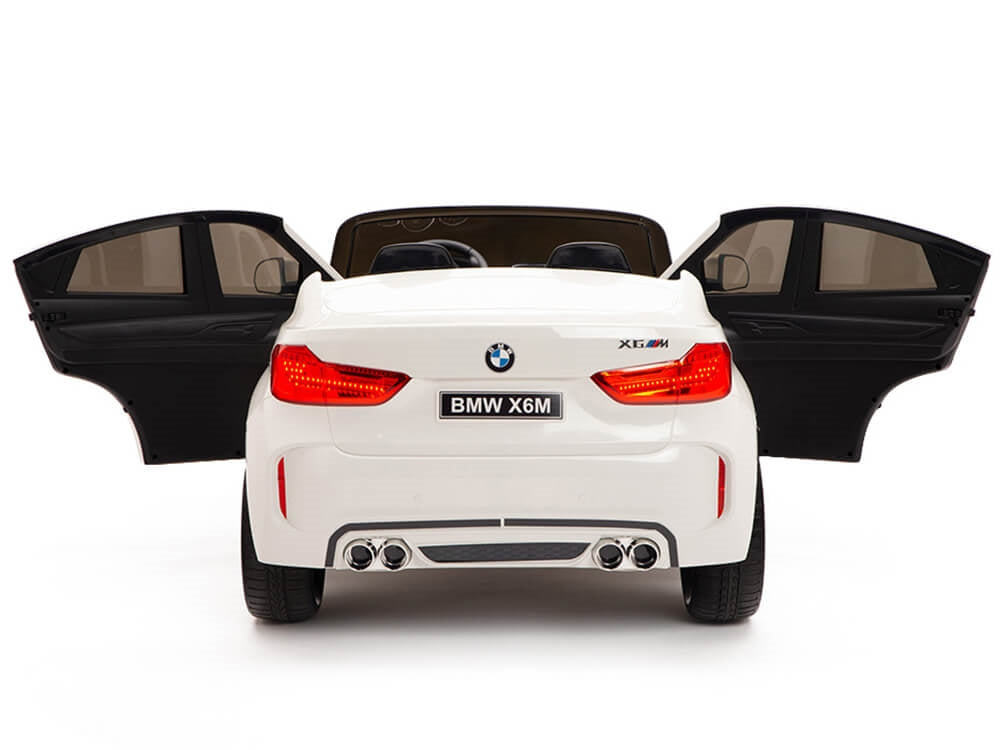Two Seat BMW X6M Kids 12V Ride On Car with Remote - White