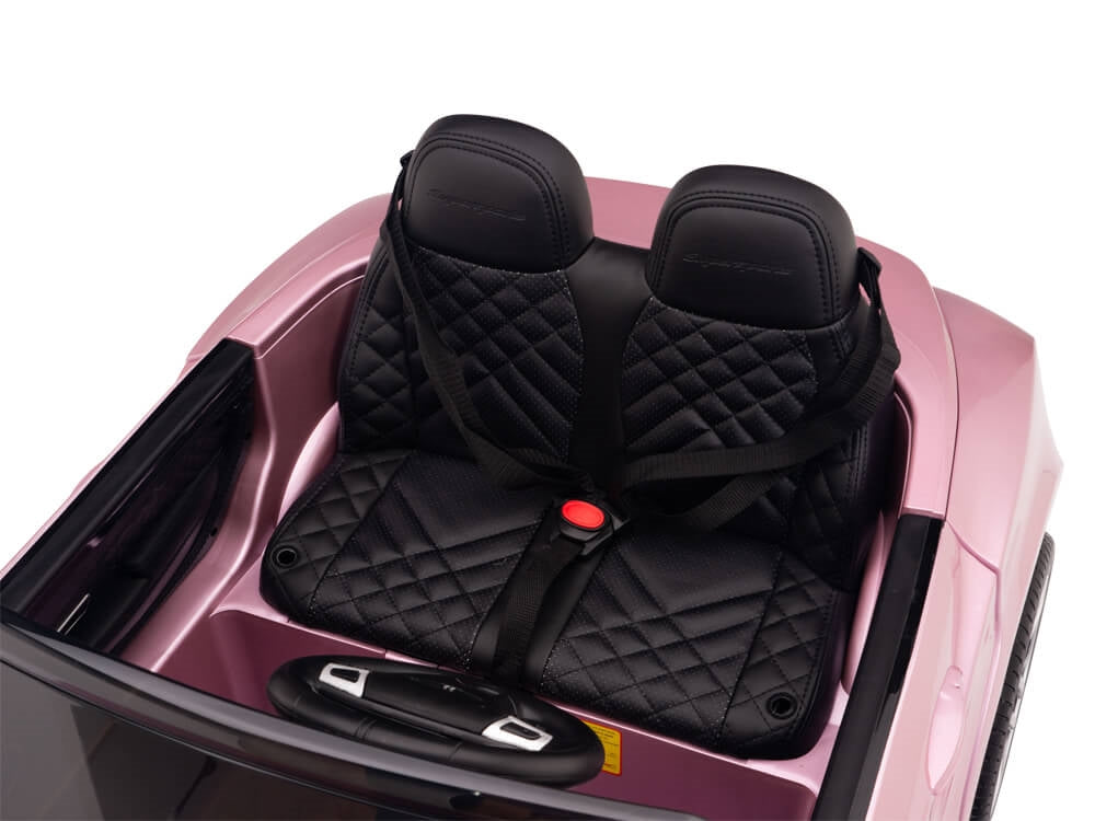 12V Bentley Continental Supersports Kids Battery Operated Ride On Car with Remote - Pink