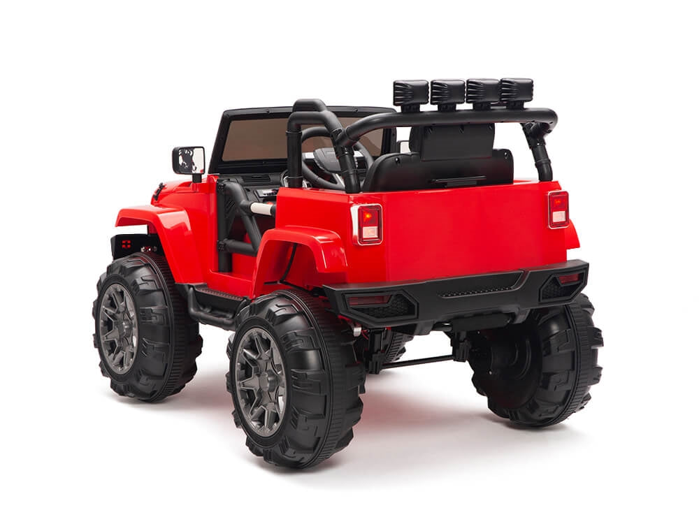 Kids 12V Battery Powered Ride On Truck with Big Wheels RC / Remote Control - Red