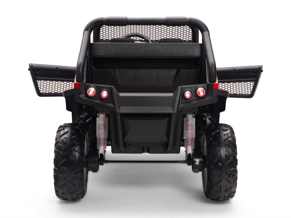 24V Mercedes Benz UNIMOG Kids Ride On UTV with Remote - Red