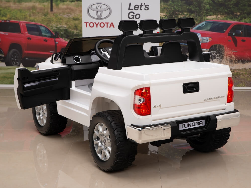 12V Kids Battery Powered Remote Control SPECIAL EDITION Toyota Tundra Ride On Truck - White