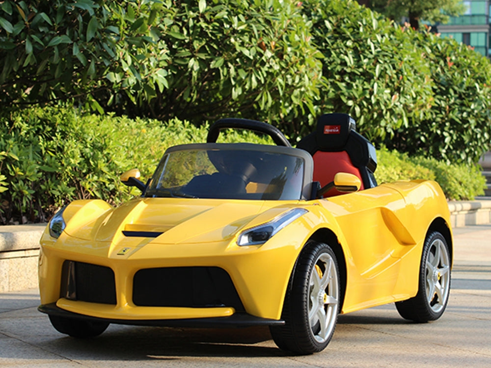 Ferrari 12V LaFerrari Kids Electric Ride On Car with MP3 and Remote Control - Yellow