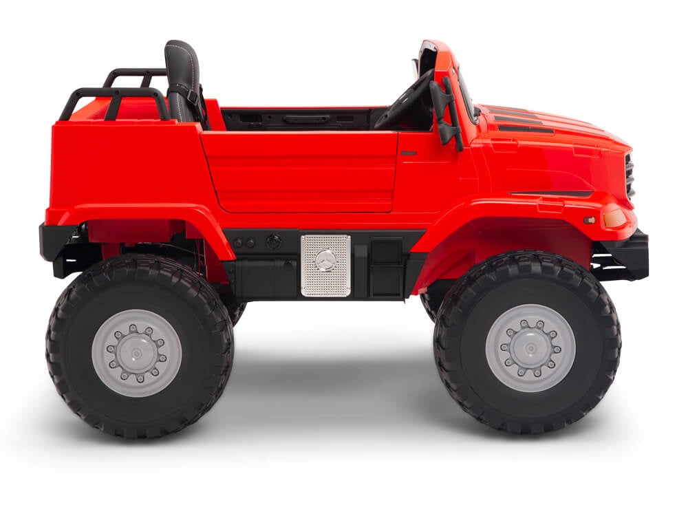 12V Mercedes-Benz Zetros Kids Electric Ride On Truck with Remote Control - Red