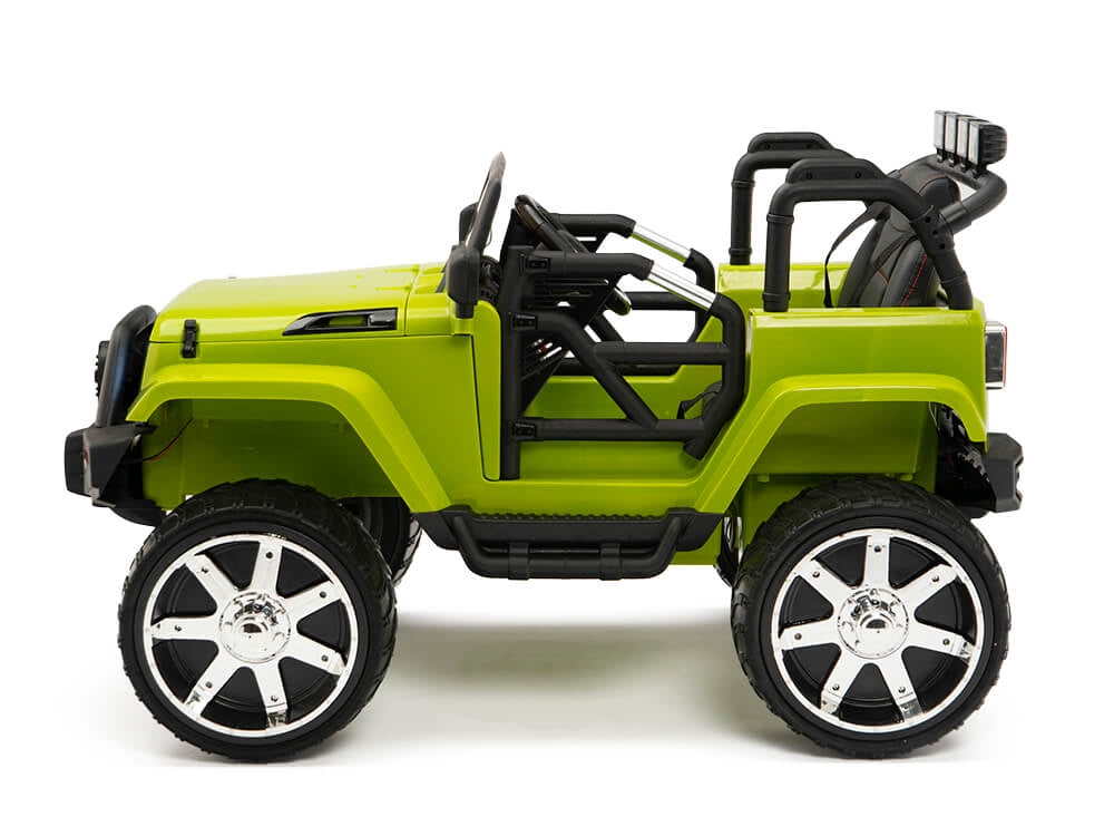 12V Kids Battery Operated Ride On Truck with EVA Wheels and Remote Control - Green