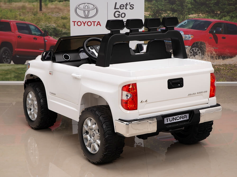 12V Kids Battery Powered Remote Control SPECIAL EDITION Toyota Tundra Ride On Truck - White
