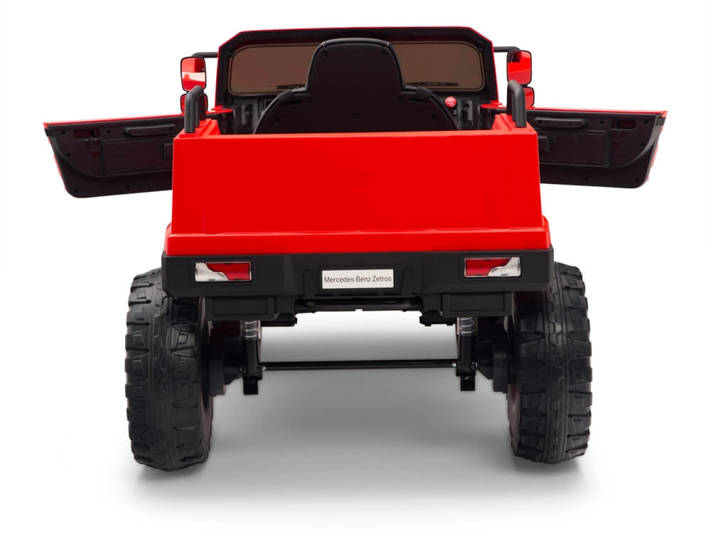 12V Mercedes-Benz Zetros Kids Electric Ride On Truck with Remote Control - Red
