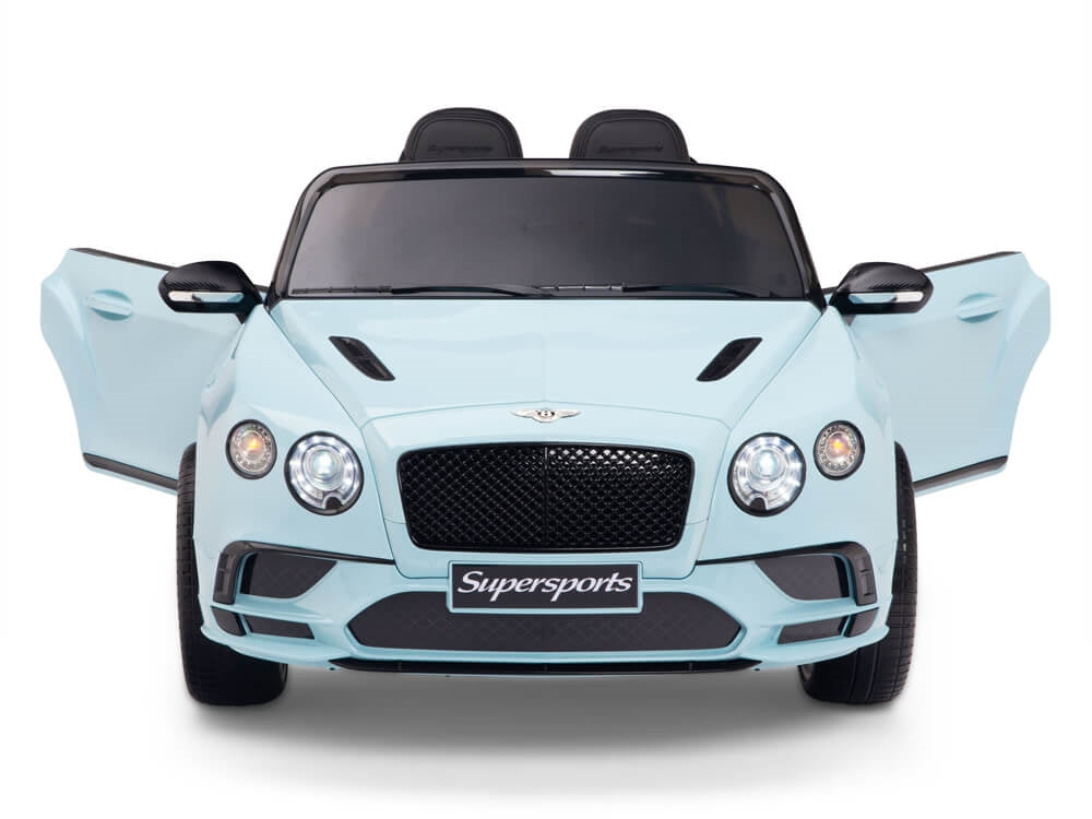 12V Bentley Continental Supersports Kids Electric Ride On Car with Remote - Blue