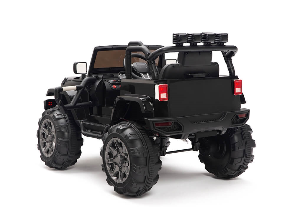 Kids 12V Battery Powered Ride On Truck with Big Wheels RC / Remote Control - Black