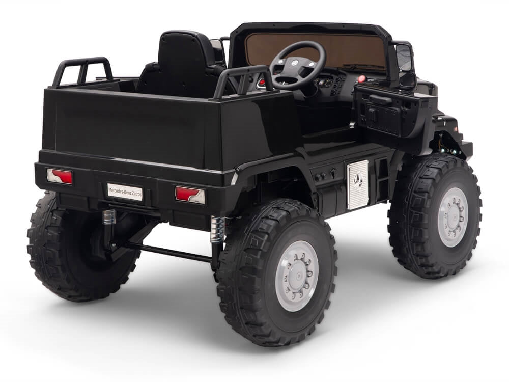 12V Mercedes-Benz Zetros Kids Electric Ride On Truck with Remote Control - Black