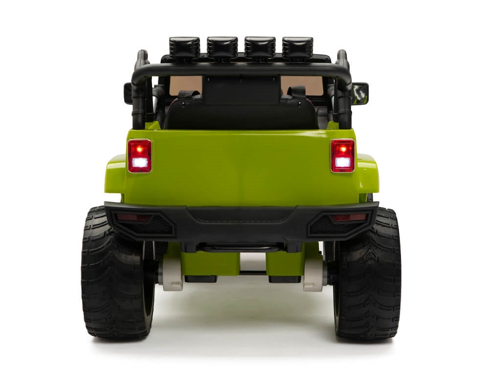 12V Kids Battery Operated Ride On Truck with EVA Wheels and Remote Control - Green
