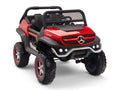 24V Mercedes Benz UNIMOG Kids Ride On UTV with Remote - Red