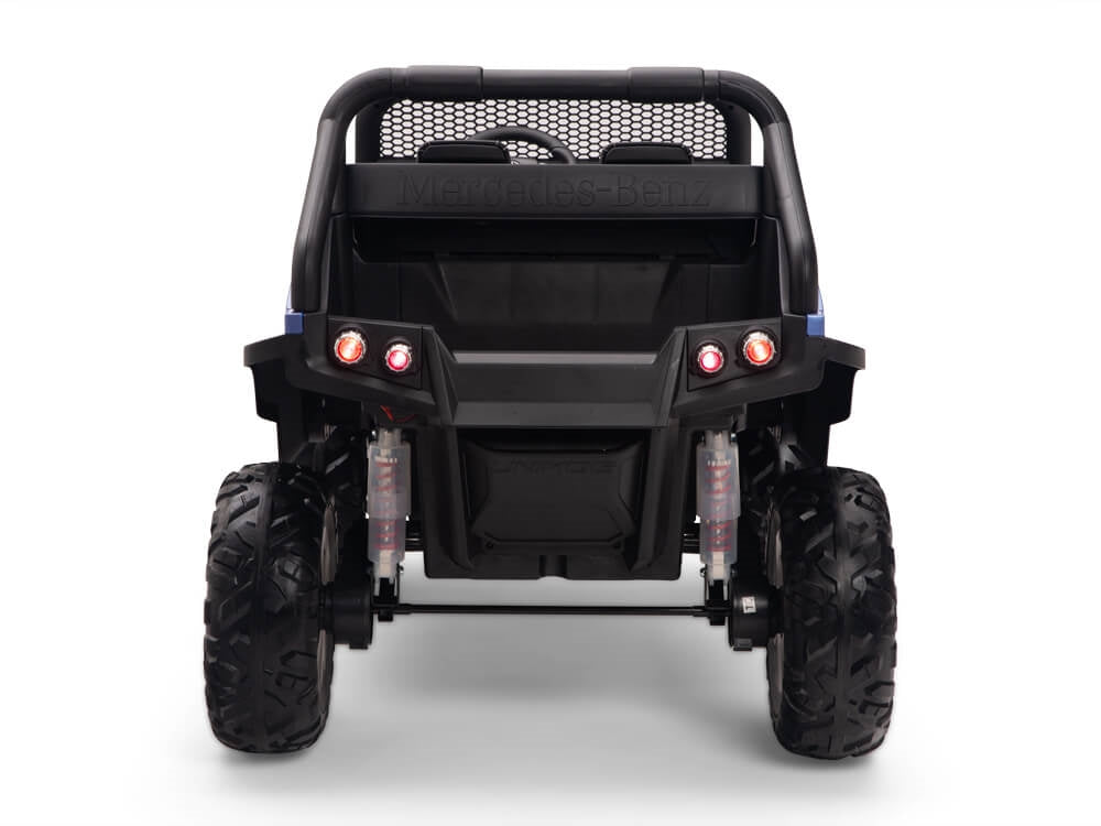 24V Mercedes Benz UNIMOG Kids Ride On UTV with Remote - Blue
