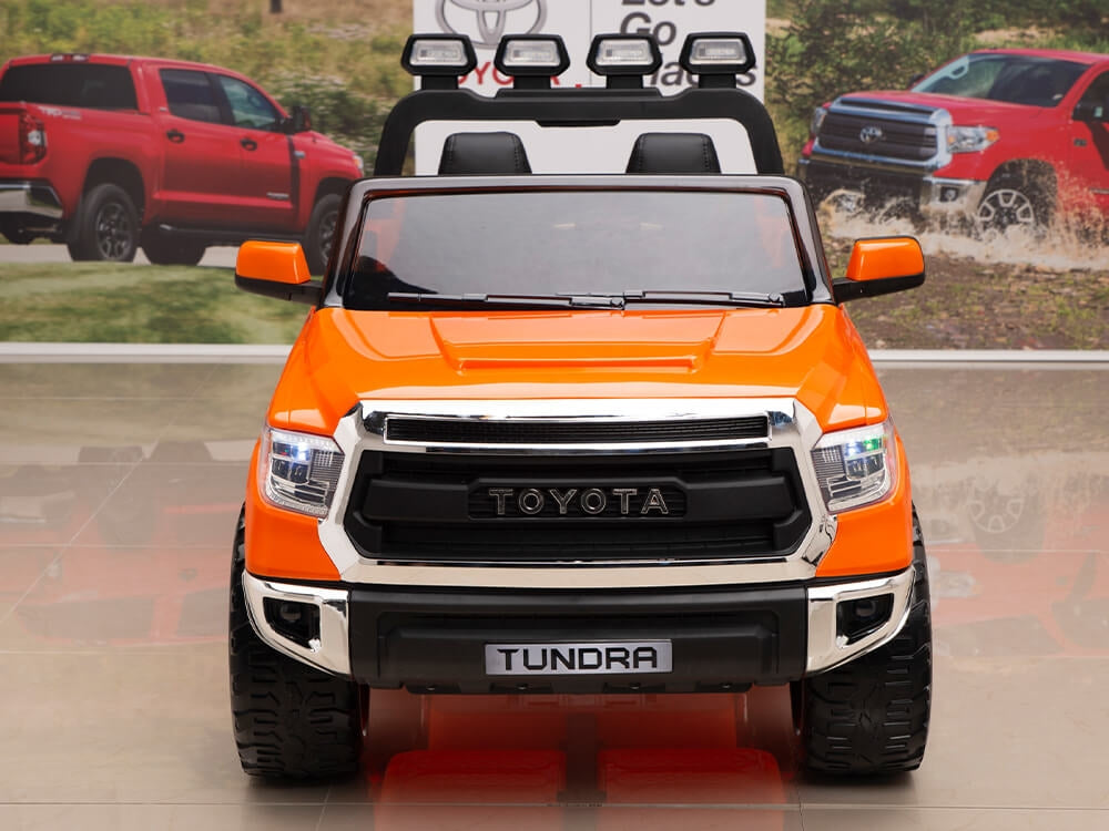 12V Kids Battery Powered Remote Control SPECIAL EDITION Toyota Tundra Ride On Truck - Orange