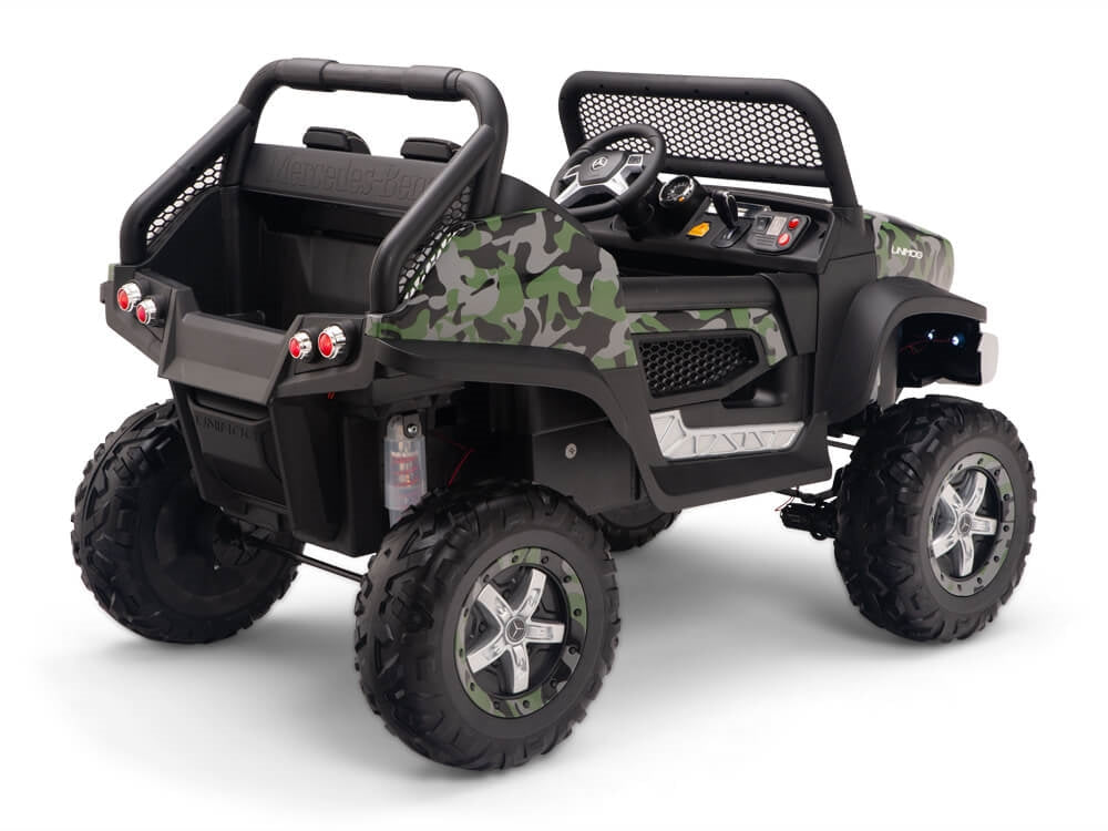 24V Mercedes Benz UNIMOG Kids Ride On UTV with Remote - Camo