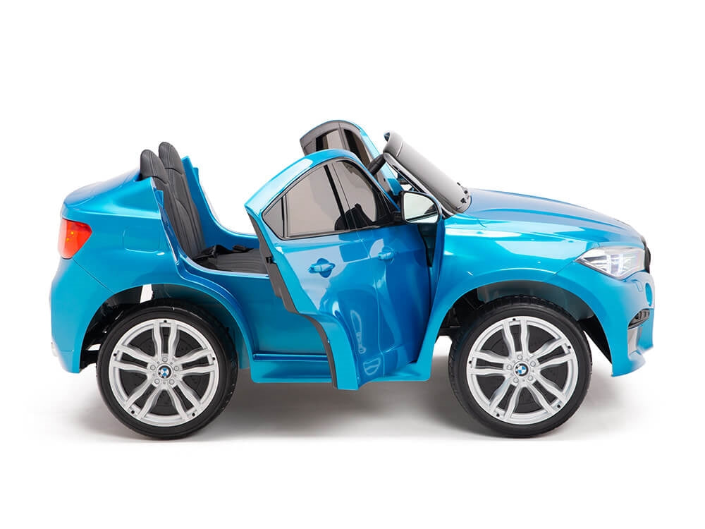 Two Seat BMW X6M Kids 12V Ride On Car with Remote - Blue