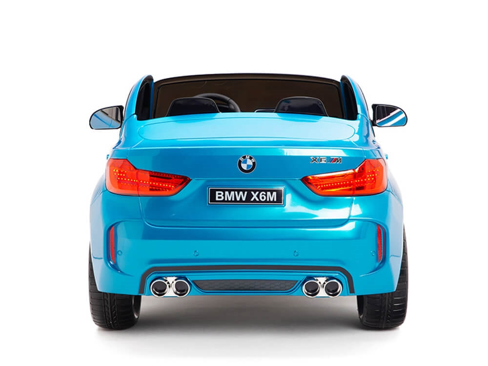 Two Seat BMW X6M Kids 12V Ride On Car with Remote - Blue