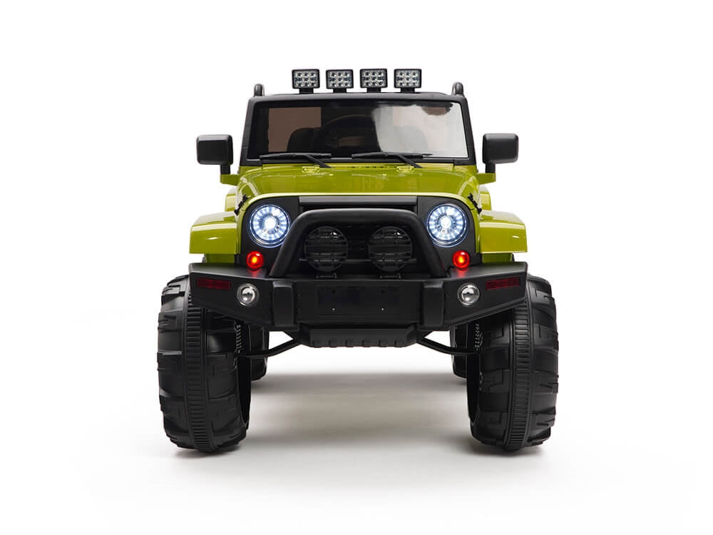 12V MP3 Kids Ride on Truck R/C Remote Control, Lights Radio and Tunes - Green