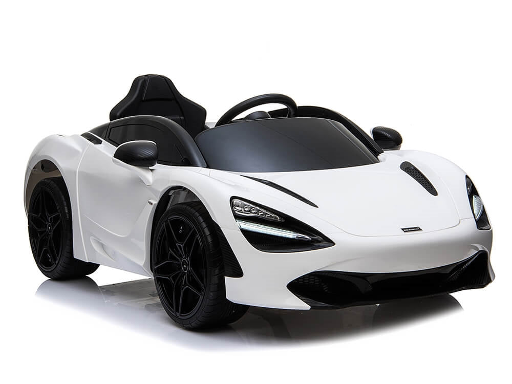 McLaren 720S 12V Kids Electric Ride On Car w/ Remote Control - Painted White