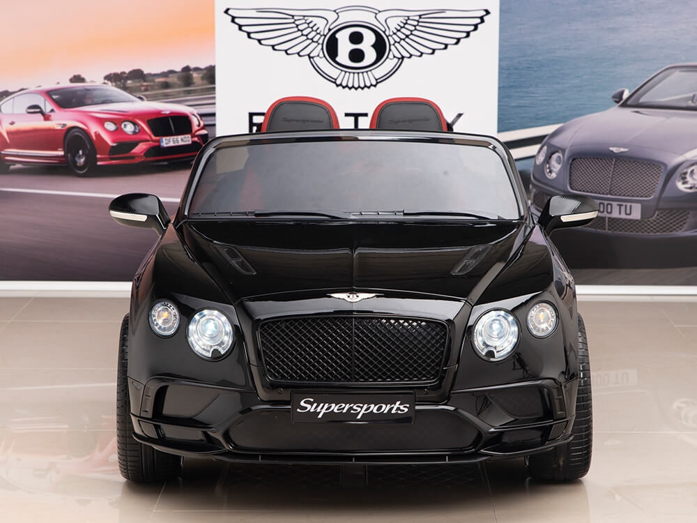 12V Bentley Continental Supersports Kids Battery Operated Ride On Car with Remote - Black
