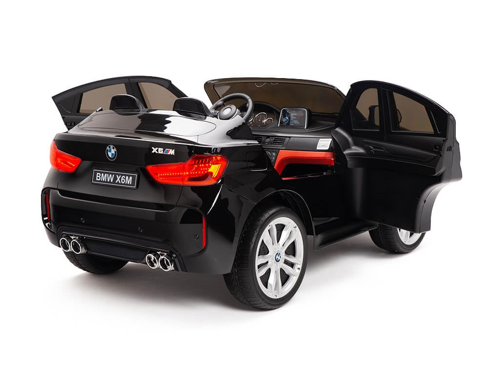 Two Seat BMW X6M Kids 12V Ride On Car with Remote - Black
