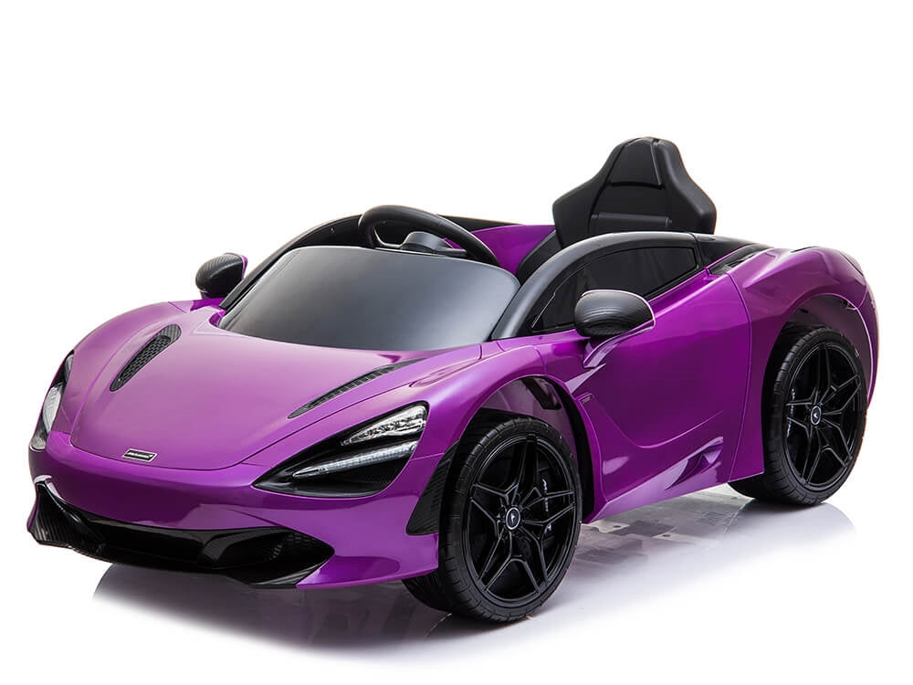 McLaren 720S 12V Kids Electric Ride On Car w/ Remote Control - Painted Purple