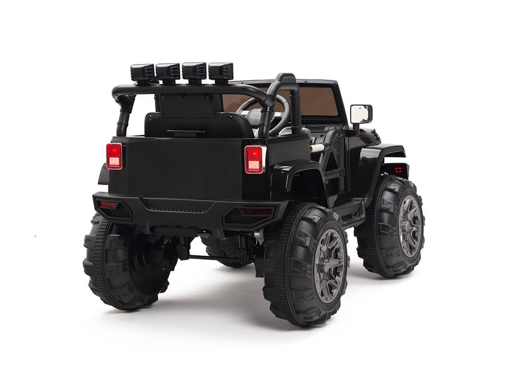 Kids 12V Battery Powered Ride On Truck with Big Wheels RC / Remote Control - Black