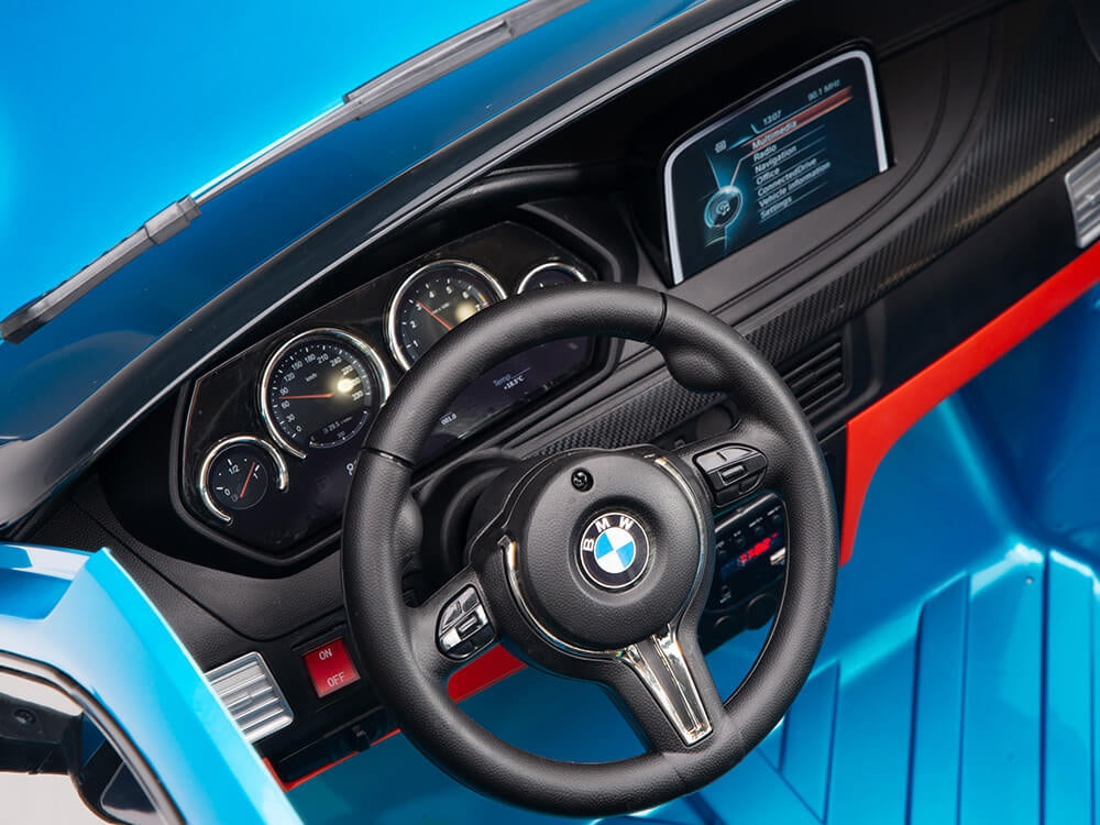 Two Seat BMW X6M Kids 12V Ride On Car with Remote - Blue