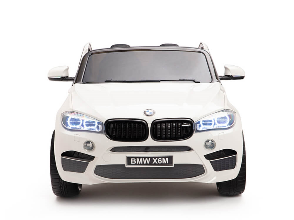 Two Seat BMW X6M Kids 12V Ride On Car with Remote - White