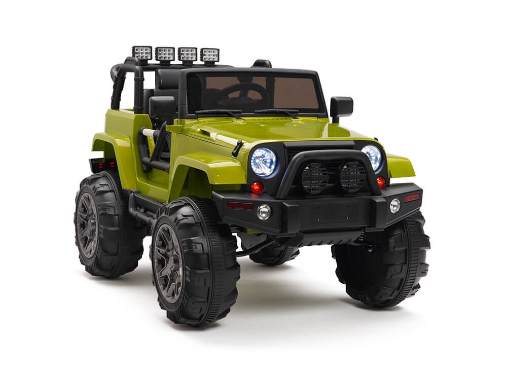12V MP3 Kids Ride on Truck R/C Remote Control, Lights Radio and Tunes - Green