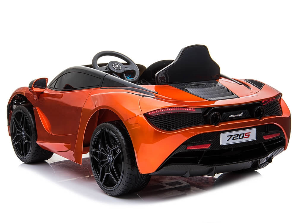 McLaren 720S 12V Kids Electric Ride On Car w/ Remote Control - Painted Orange